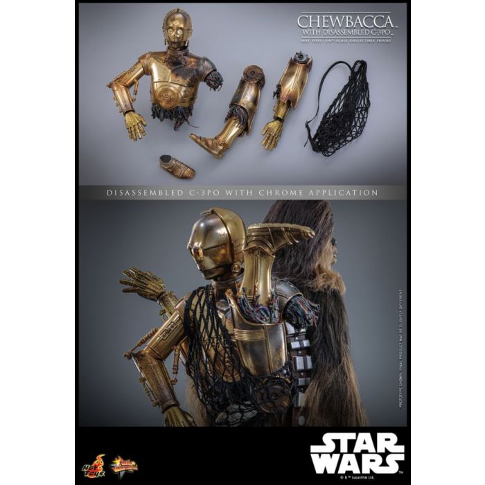 Lego star wars chewbacca carrying c3po online