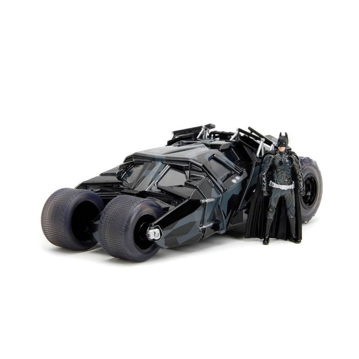 DC The Dark Knight Batman with Batmobile Tumbler Black Camo 1:24 Scale  Figure and Die Cast Vehicle