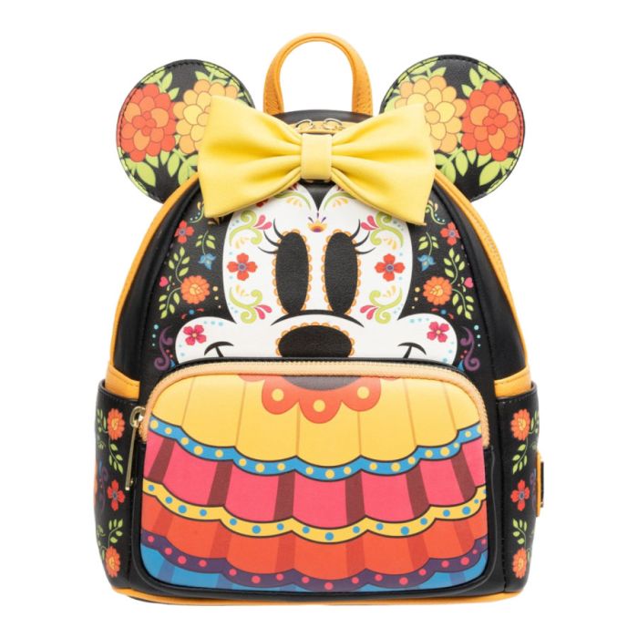 Loungefly Disney Dia De Los Muertos Minnie Faux Leather Mini Backpack