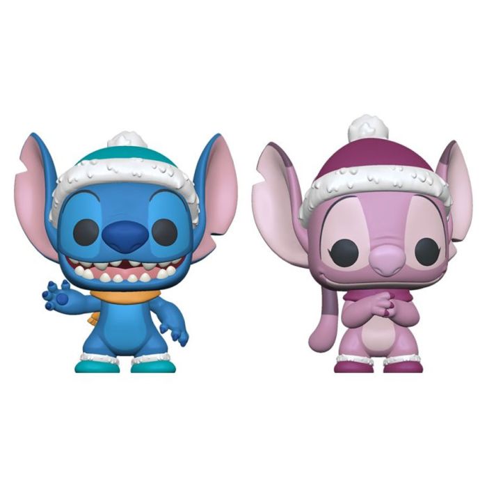 Disney Lilo Stitch Winter Stitch Angel Funko POP Vinyl 2 Pack