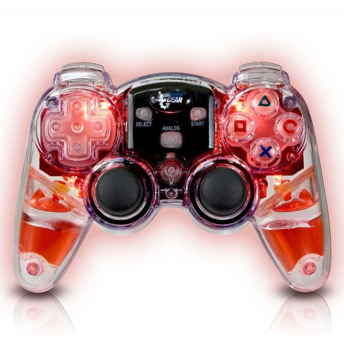 DreamGEAR Lava Glow Red Wireless Controller for PS2