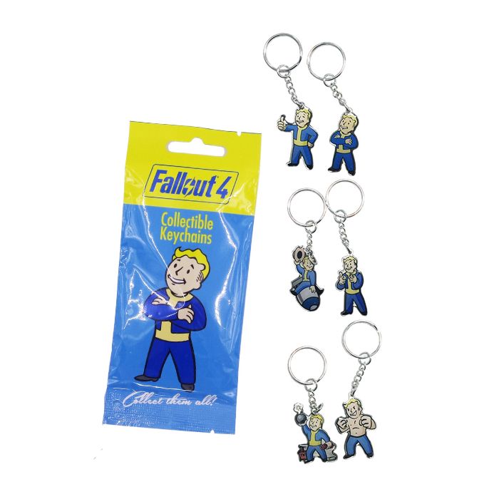Fallout 4 Collectible Vault Boy Keychains Bling Bag