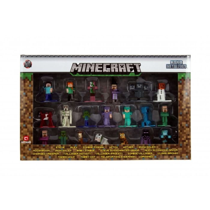 Minecraft Nano Metalfigs Figures 20 Pack Wave 2