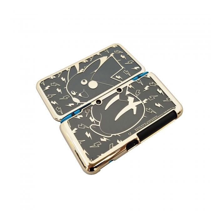New nintendo 2ds xl pikachu gold protector case hotsell