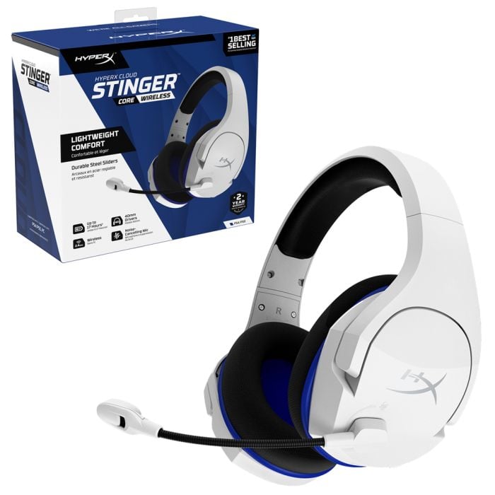 HyperX Cloud Stinger Core Wireless Gaming Headset for PS4 PS5 PC White