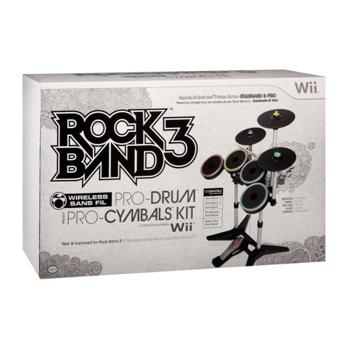 Nintendo sale Wii Rockband Drumset w/ Foot Pedal and Cymbals