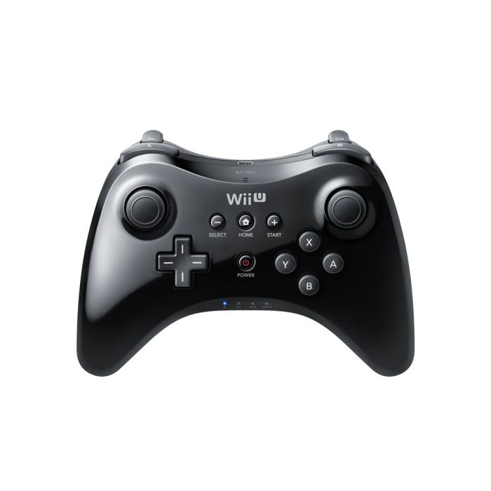 Nintendo OEM 2024 Pro Controller Blk For Wii U GamepadnModel WUP-005 & USB Connector