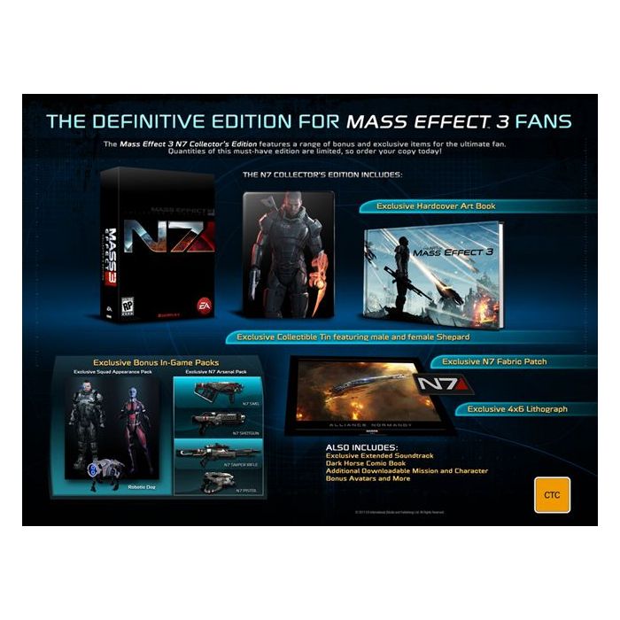 Good Mass Effect 3 N7 Collector's Edition