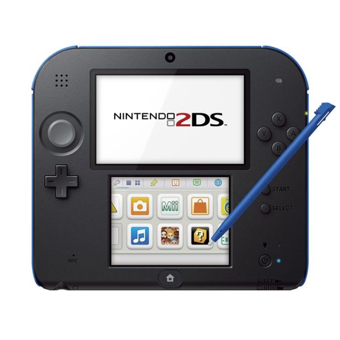Nintendo 2DS Console Black Blue Sonic Classic Collection
