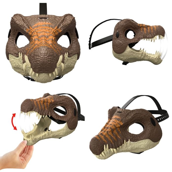 Jurassic World Rebirth Masque de jeu de rôle T. rex, yeux à DEL | Mattel