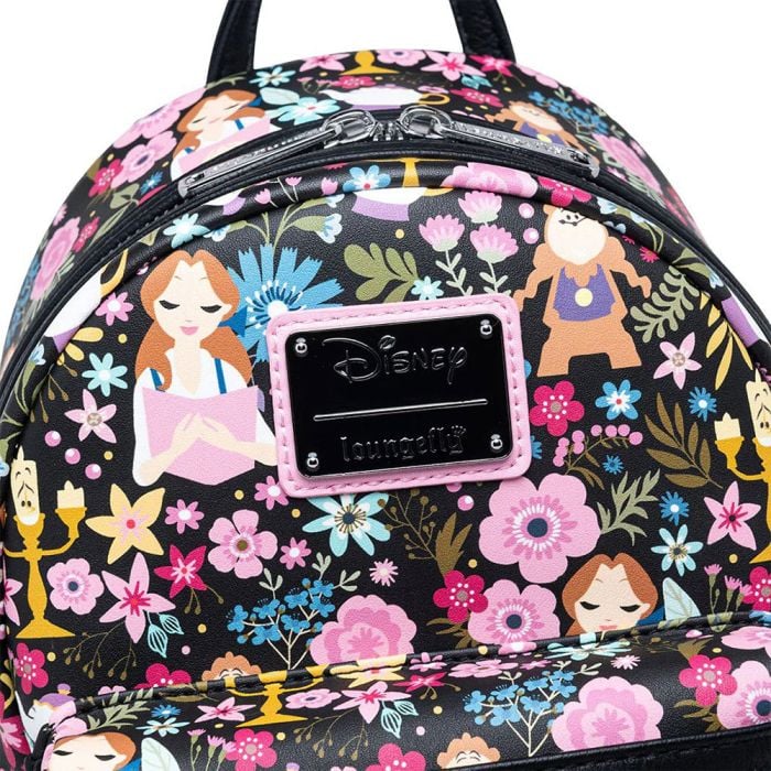 Loungefly Disney Beauty The Beast Belle Floral Mini Backpack