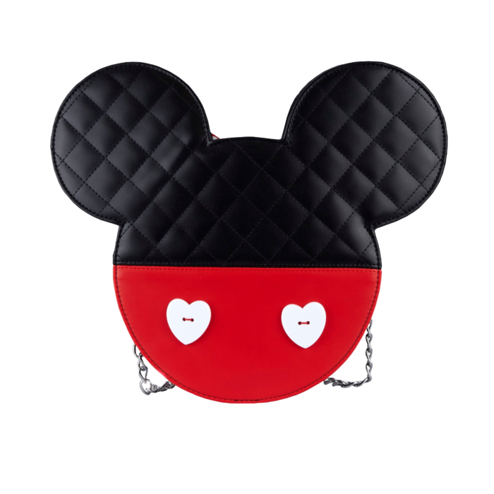 Loungefly Disney Mickey Minnie Mouse Valentines Faux Leather Reversible Crossbody Bag