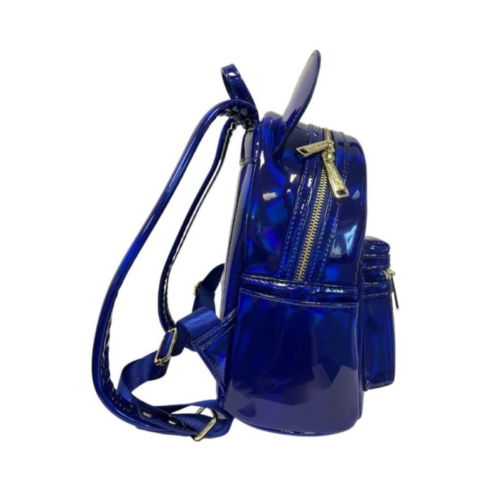 Loungefly Blue Oil Slicked Mickey Ear Mini Backpack Amazon.com | Loungefly Disney Mickey Mini Backpack, Blue Oil  main image 3