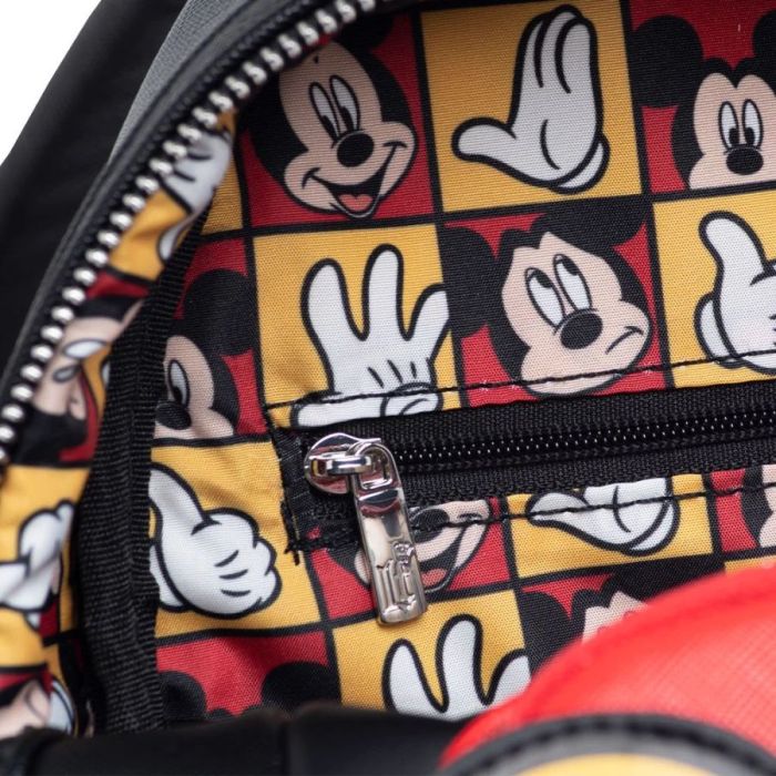 Loungefly x mickey suit mini saffiano faux leather backpack clearance