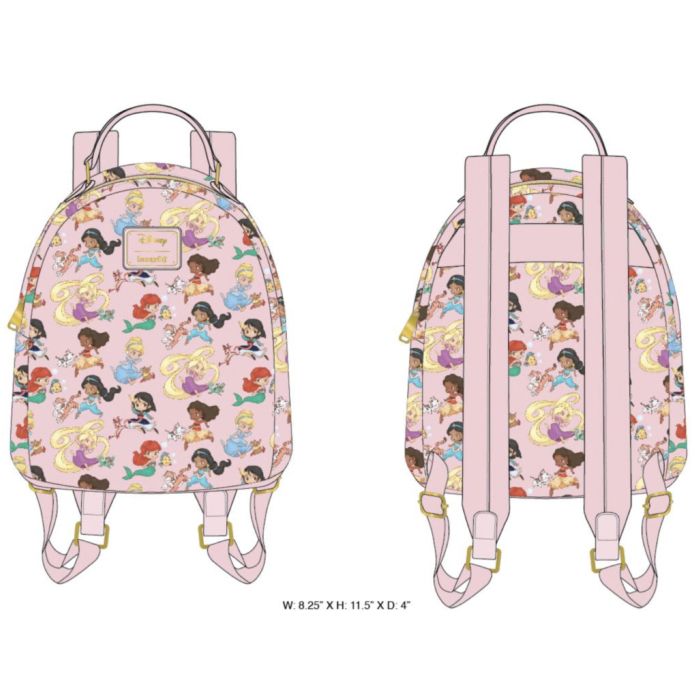 Loungefly Disney Princess Chibi Mini Backpack