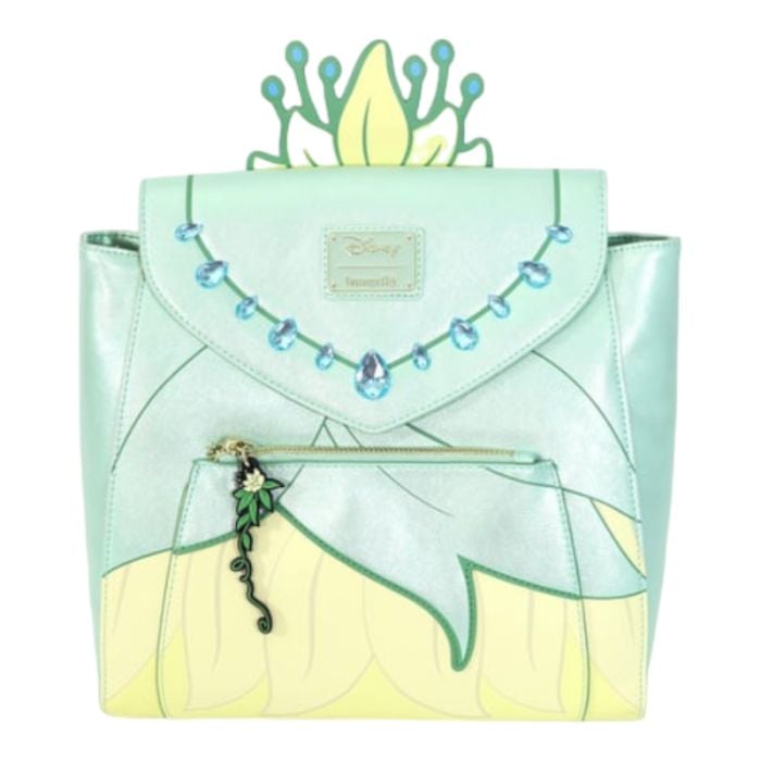 Loungefly Princess and the Frog Tiana s Green Dress 10 Faux Leather Mini Backpack
