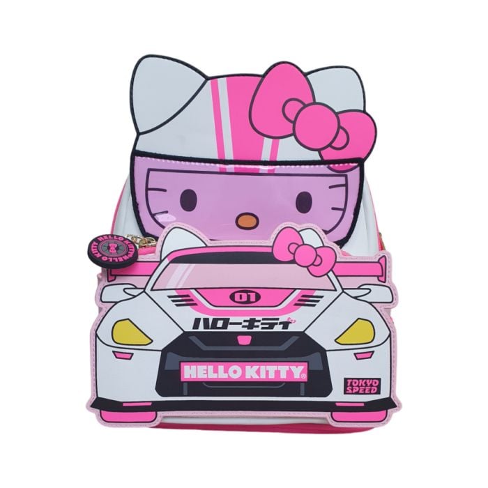 Loungefly Sanrio Hello Kitty Racing Cosplay Faux Leather Mini Backpack