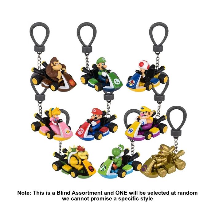 Mario Kart Backpack Buddies Series 2 Keychain Blind Bag