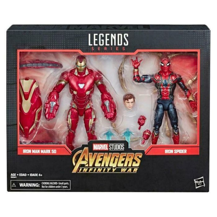 Marvel Legends Series 80th Anniversary Iron Man Mark 50 and Iron Spider  Figures