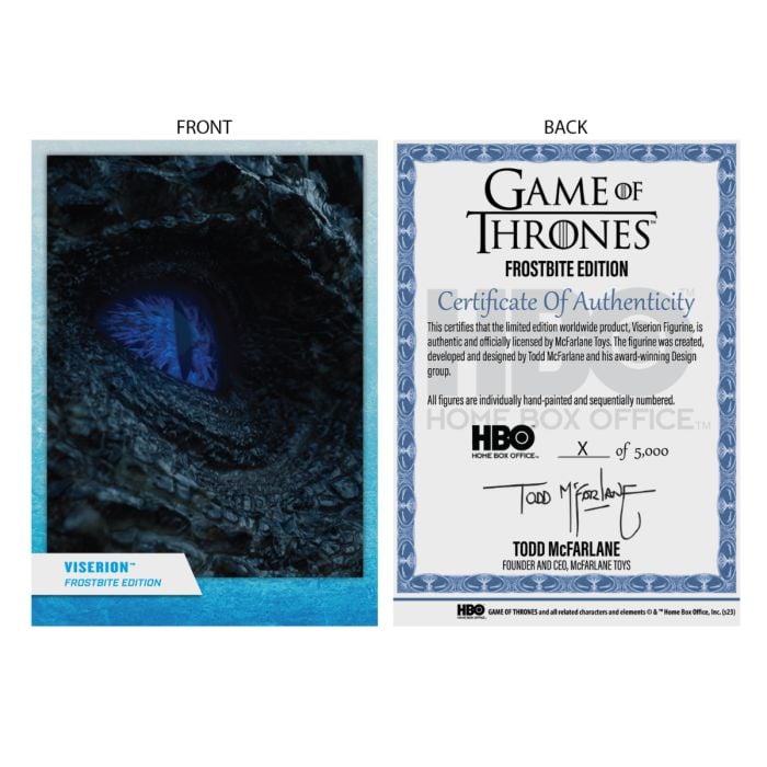 McFarlane Gold Label Game of Thrones Viserion Frostbite Edition Figure