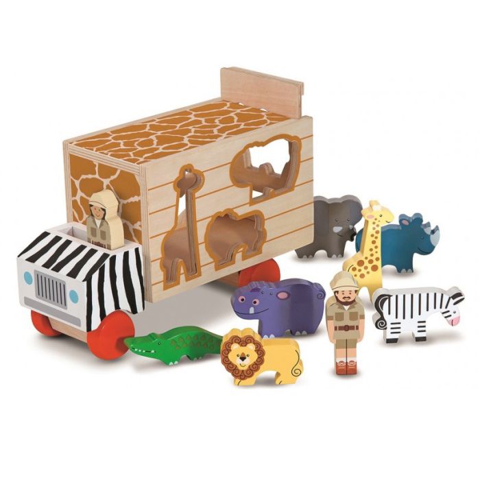 Melissa Doug Animal Rescue Shape Sorting Truck