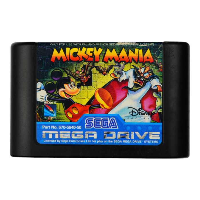 Jeu Vidéo Mickey Mania Pour SEGA Mega Drive - Édition SEGA, En Très Bon état, Complet