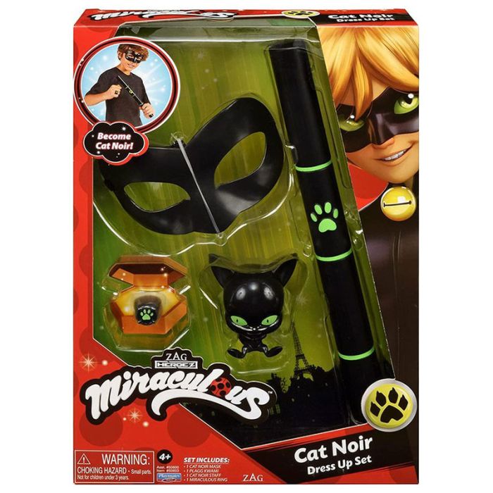 Miraculous Lady Bug Cat Noir Dress up Roleplay Set
