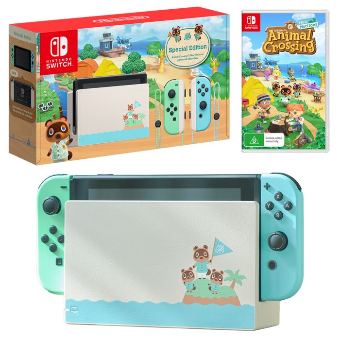 Nintendo Switch Animal Crossing New Horizons Edition Console with Animal Crossing New Horizons Bundle