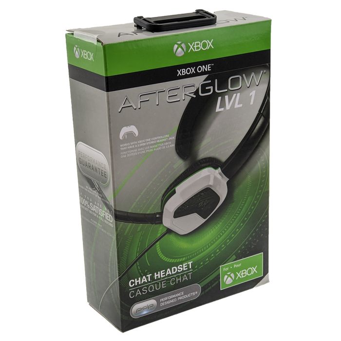 PDP Afterglow LVL 1 Chat Headset for Xbox One White