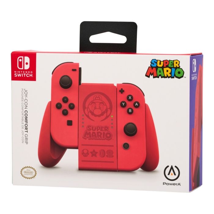 Power A Nintendo Switch Mario Red Joy Con Comfort Grip