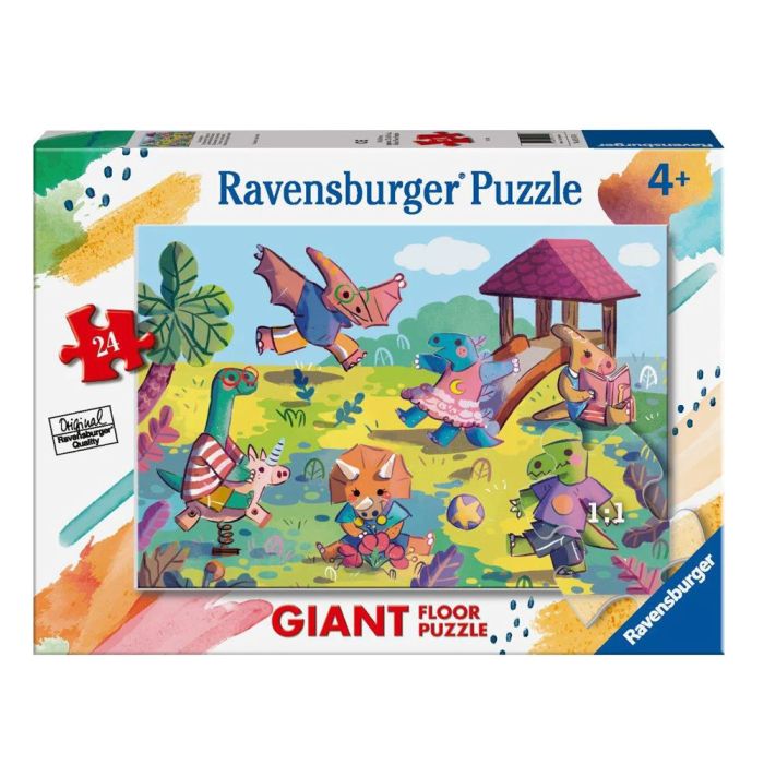 Dinosaurs at Playground Floor Puzzle 24 piece Dinosaurs at Playground Floor Puzzle 24 piece