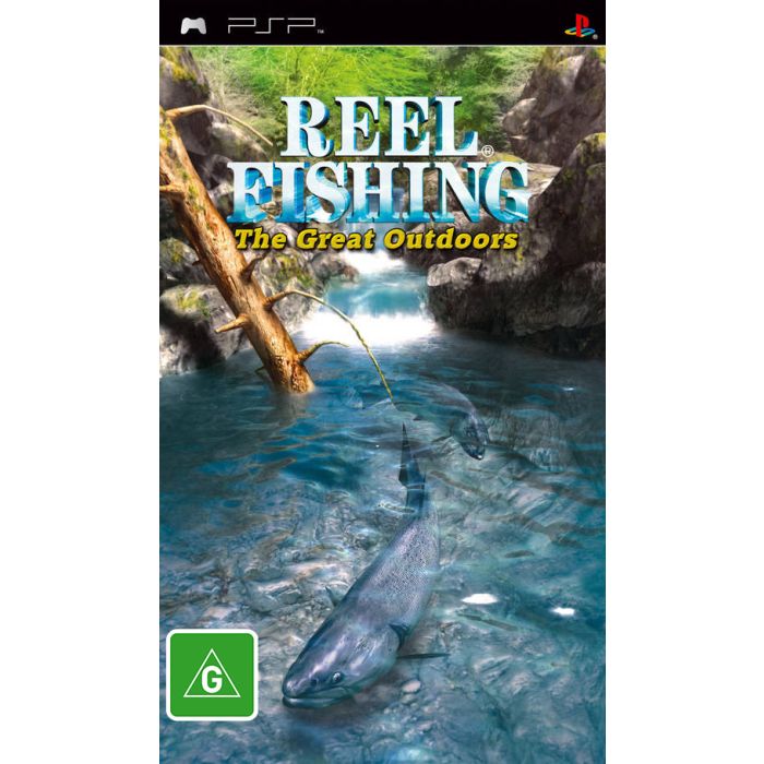 REGION FREE Reel Fishing The Great Outdoors Sony PSP CIB