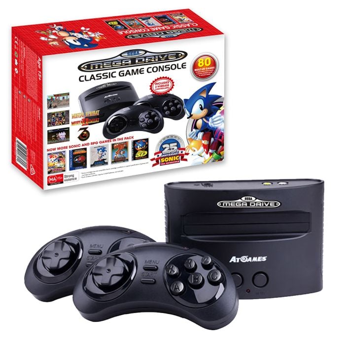 Sega mega drive with built in games hotsell
