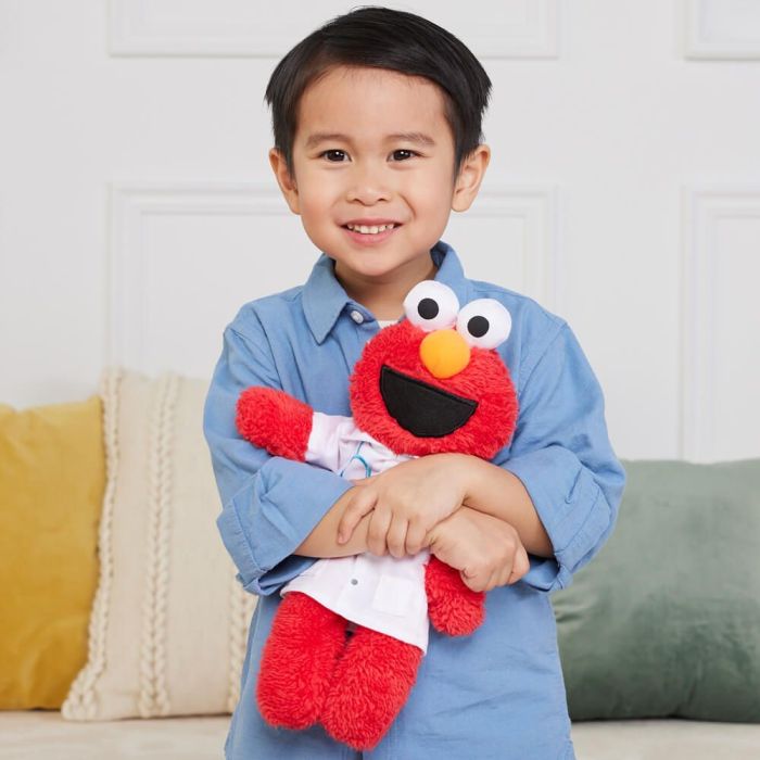 Sesame Street Doctor Elmo Take Along Buddy Plush