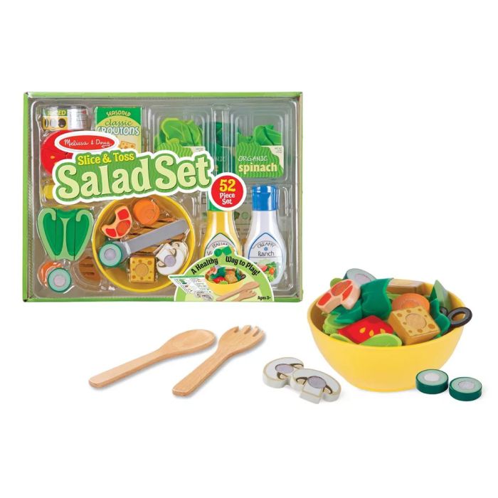 Melissa Doug Slice Toss Salad Set