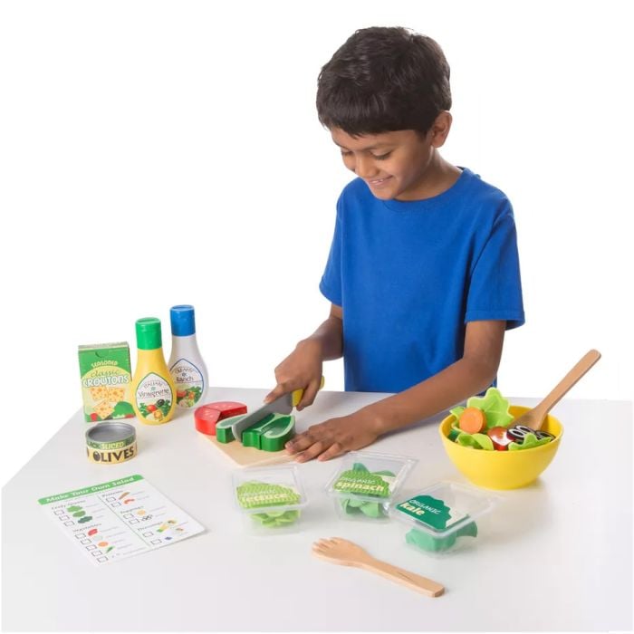 Melissa Doug Slice Toss Salad Set