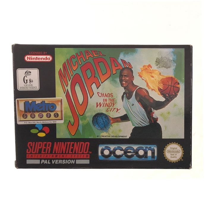 Michael Jordan Chaos In a Windy City Boxed SNES Pre Owned