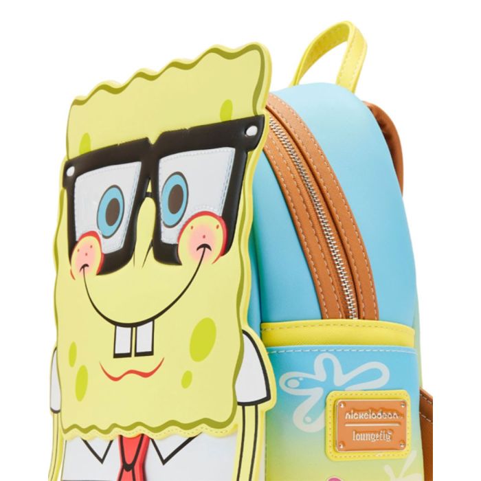 Loungefly Spongebob Squarepants Glasses 10” Faux Leather 