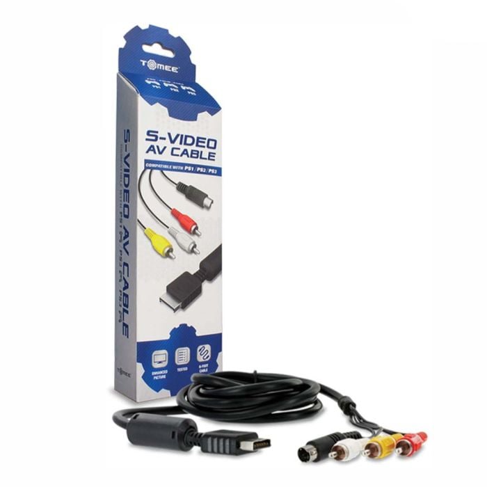 Tomee Playstation S video Av Cable For PS3 PS2 PS1