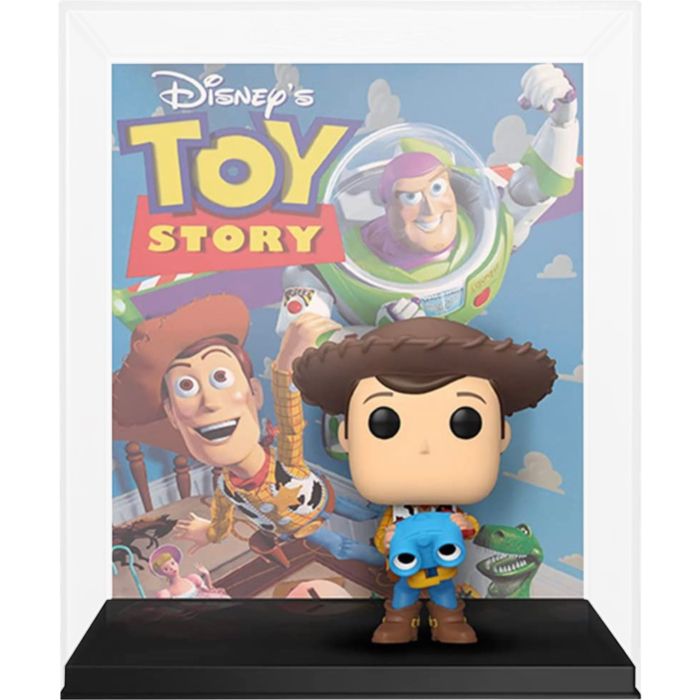 Toy Story Woody with Lenny the Binoculars VHS Covers Pop Vinyl