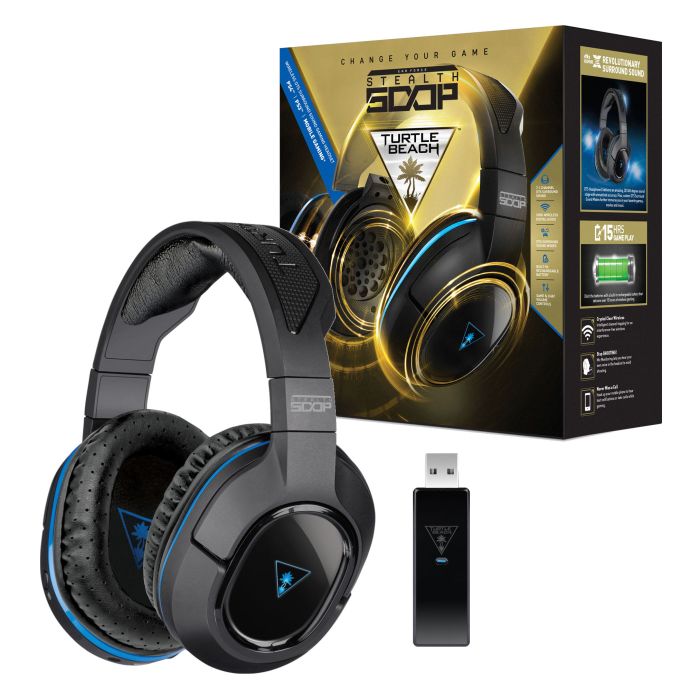 Turtle Beach Ear Force Stealth 500P Wireless DTS Surround Sound Gaming Headset for PS3 PS4