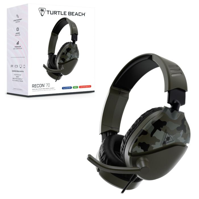 Turtle Beach Recon 70 Green Camo Headset for PS4 Xbox One Switch