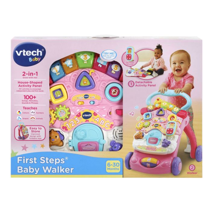 VTech First Steps Baby Walker Pink