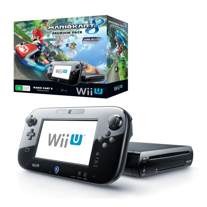 Nintendo Wii U WiiU System Console 32GB Super Mario 3D World Mario Kart 8 shops Games