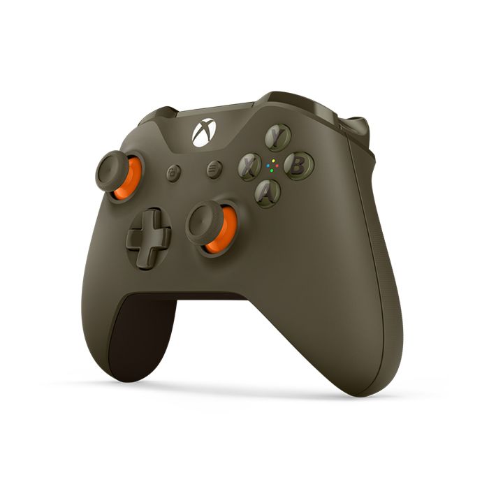 Xbox One Green Orange Wireless Controller