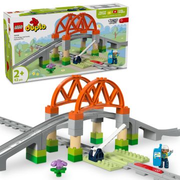 LEGO DUPLO Town Train Bridge and Tracks Expansion Set (10426)