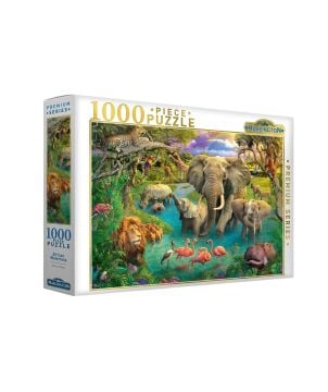 Harlington African Waterhole 1000 Piece Puzzle 