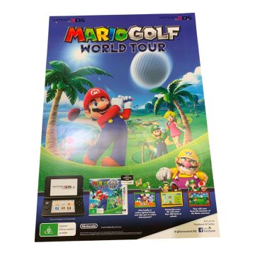 Mario Golf World Tour + Kirby Triple Deluxe Official Marketing Poster