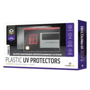 Powerwave SNES & N64 Game Box 0.5mm Plastic UV Protector 10 Pack