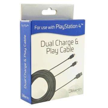 3rd Earth Dual Charge & Play Cable for PS4
